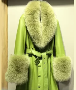 Women’s Lime Green Fur Coat