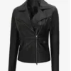Womens Motorcycle Real Lambskin Leather Jacket