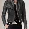 Women’s Peplum Waist Best Leather Biker Jacket