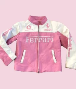 Women’s Pink Leather Jacket
