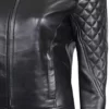 Womens Quilted Black Biker Best Leather Jacket