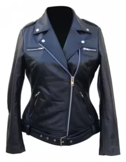 Womens The Walking Dead Negan Black Leather Jacket
