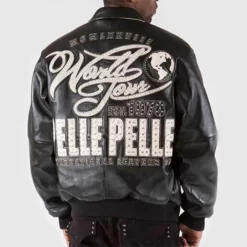 World Tour EST 1978 Pelle Pelle International Real Leather Jacket