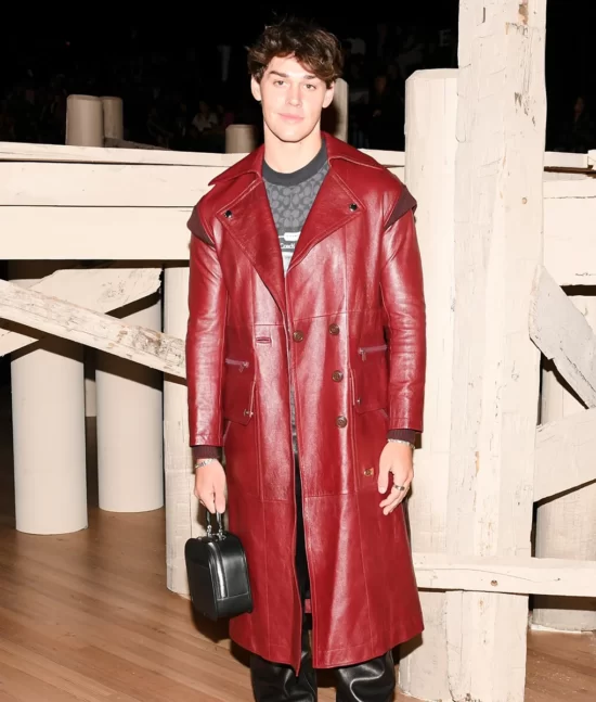 XO, Kitty – Anthony Keyvan Red Real Leather Coat