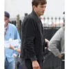 Your Place or Mine Ashton Kutcher Bomber Top leather Jacket