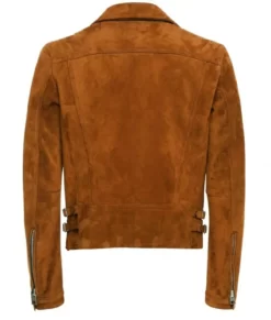 Zyair Men’s Slim-Fit Classic Genuine Suede Biker Jacket